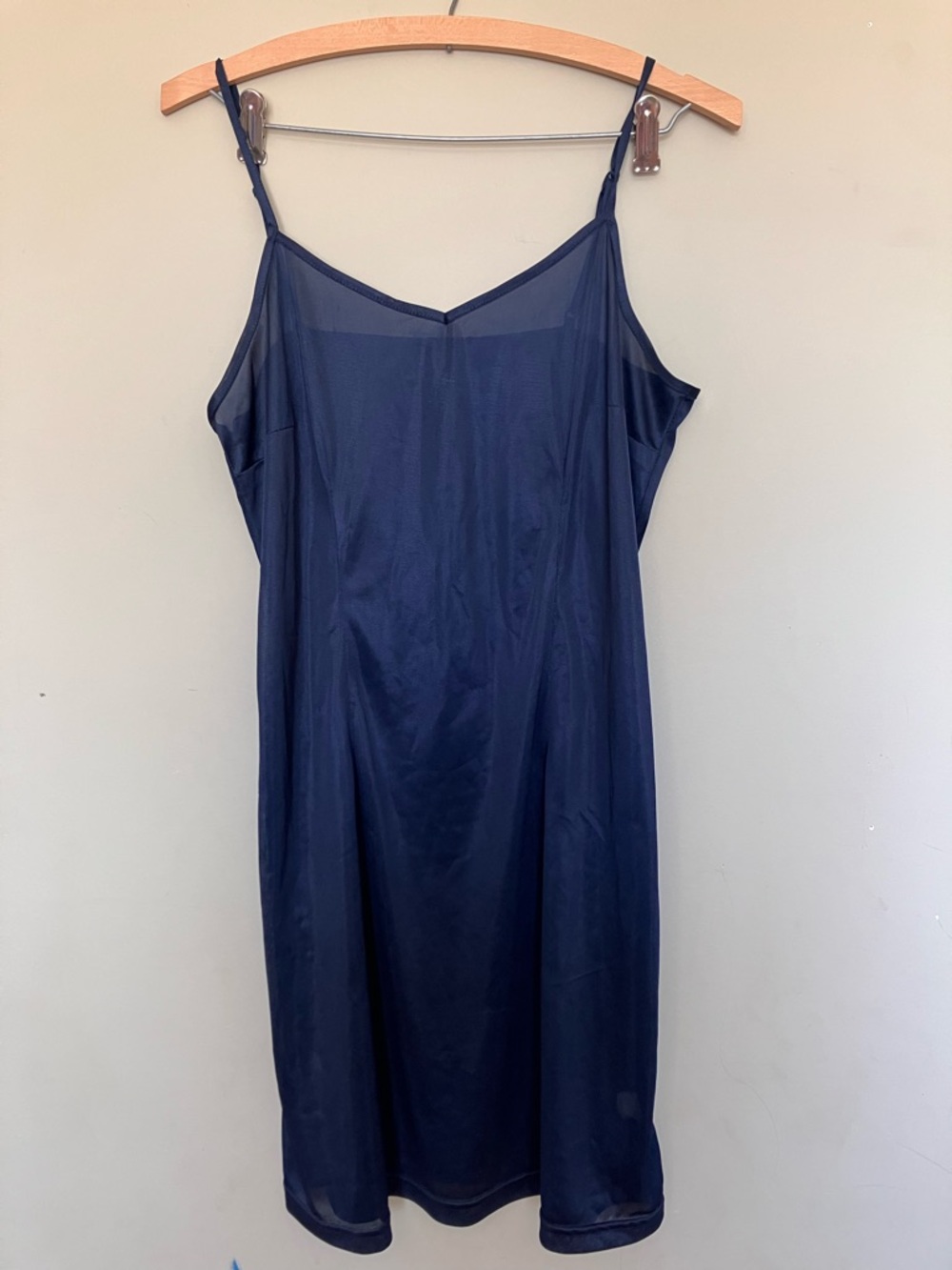 Gap Navy Blue V Neck Slip Dress Adjustable Spaghetti Straps Camisole Mini Medium